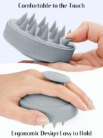 HEETA Scalp Massager Hair Growth, Soft Silicone Scalp Scrubber Shampoo Brush for... - Image 6