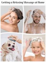 HEETA Scalp Massager Hair Growth, Soft Silicone Scalp Scrubber Shampoo Brush for... - Image 8