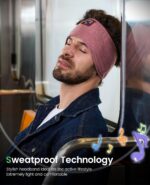 Perytong Sleep Headphones Bluetooth 5.4 Headband, Sports Wireless Earphones Musi... - Image 4
