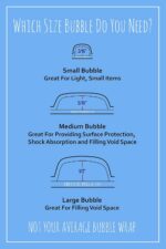 4 large rolls of Bubble Wrap total 700 feet, small bubbles 3/16 cushioning, 700 ... - Image 3