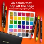 ARTISTRO 36 Acrylic Paint Markers - Paint Pens for Drawing - For Fabric, Rock, G... - Image 3