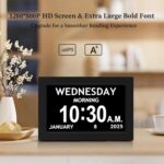10.1'' Digital Clock, 1280*800p HD Extra Large Display, Digital Clock With Date,... - Image 3