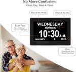 10.1'' Digital Clock, 1280*800p HD Extra Large Display, Digital Clock With Date,... - Image 8