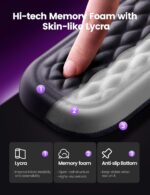 Vaydeer Wrist Rest for Keyboard and Mouse, Computer Ergonomic Wrist Support Pad,... - Image 5