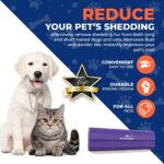 EasyGroomer Deshedding Brush for Dogs & Cats – Undercoat Grooming Tool for Short... - Image 6