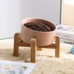 Petygooing Khaki Raised/Elevated 15°Slanted Ceramic Dog Bowl for Small Breeds,Ti... - Image 7