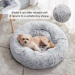 WESTERN HOME WH Calming Soft Round Dog & Cat Bed, Anti-Anxiety Donut Cuddler War... - Image 4