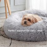 WESTERN HOME WH Calming Soft Round Dog & Cat Bed, Anti-Anxiety Donut Cuddler War... - Image 6