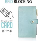 Travelambo RFID Wallet Women Large Size Bifold Multi Card Wallet Case with Zippe... - Image 4