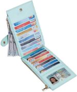 Travelambo RFID Wallet Women Large Size Bifold Multi Card Wallet Case with Zippe... - Image 5