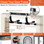 Ally Peaks Pull Up Bar for Doorway | Thickened Steel Max Limit 440 lbs Upper Bod... - Image 5