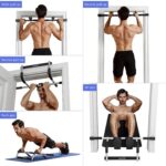 Ally Peaks Pull Up Bar for Doorway | Thickened Steel Max Limit 440 lbs Upper Bod... - Image 7