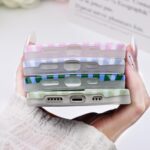 Compatible with iPhone 13/14 Case,Cute Aesthetic Striped Pattern Cover for Women... - Image 5