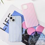 Compatible with iPhone 13/14 Case,Cute Aesthetic Striped Pattern Cover for Women... - Image 7