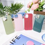 Compatible with iPhone 13/14 Case,Cute Aesthetic Striped Pattern Cover for Women... - Image 10
