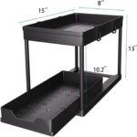 DEKAVA Under Sink Organizer 2 Pack, Bathroom Cabinet Organizer, 2 Tier Sliding C... - Image 3