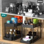 DEKAVA Under Sink Organizer 2 Pack, Bathroom Cabinet Organizer, 2 Tier Sliding C... - Image 6