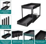 DEKAVA Under Sink Organizer 2 Pack, Bathroom Cabinet Organizer, 2 Tier Sliding C... - Image 7
