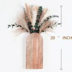Set of 2 Wooden Vases with Pampas Grass and Eucalyptus – Boho Decor for Living R... - Image 6
