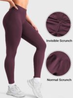 YEOREO Boost Butt Lifting Leggings for Women Seamless Hidden Scrunch Workout Leg... - Image 5