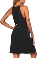 Ekouaer Womens Nightgown Sleeveless Sleepwear V Neck Racerback Sleep Dress - Image 5