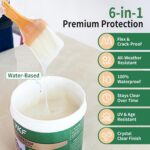 YKF Transparent Waterproof Sealant 12 Oz, Clear Water-Based Leak Repair Coating ... - Image 3
