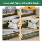 YKF Transparent Waterproof Sealant 12 Oz, Clear Water-Based Leak Repair Coating ... - Image 7