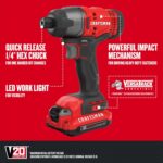 CRAFTSMAN V20 MAX Cordless Drill Driver and Impact Driver Set, Power Tool Set wi... - Image 5