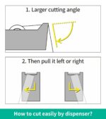 12 Rolls Transparent Tape Refills, Clear Tape Dispenser Refill Rolls, Glossy Gif... - Image 5