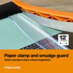 Fiskars Recycled Bypass Guillotine Paper Cutter, 12" Cut Length, Self-Sharpening... - Image 5