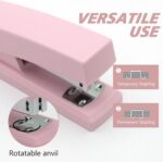 Pink Office Stapler, 25 Sheet Capacity with 2000 Staples and Staple Remover, Des... - Image 4