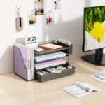 gianotter Wood Desk Organizers and Accessories with File Sorters, 4-Tier Desk Ac... - Image 4