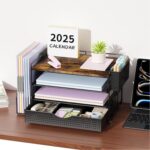 gianotter Wood Desk Organizers and Accessories with File Sorters, 4-Tier Desk Ac... - Image 6