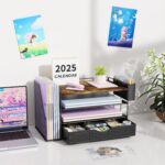 gianotter Wood Desk Organizers and Accessories with File Sorters, 4-Tier Desk Ac... - Image 8