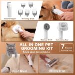 HEAPETS Dog Grooming Vacuum Kit - 3L Vacuum with 7 Tools, Low Noise Electric Cli... - Image 5