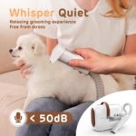HEAPETS Dog Grooming Vacuum Kit - 3L Vacuum with 7 Tools, Low Noise Electric Cli... - Image 9