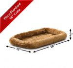 MidWest Homes for Pets QuietTime XXS Dog Bed – Cinnamon Faux Fur Bolster, Ultra-... - Image 3