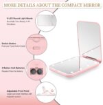 Kakuje Compact Mirror, 1X/3X Magnification LED Pocket Mirror with Nternal BIatte... - Image 4