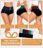 DUKAWA Women Underwear Cotton High Waisted Soft Briefs Full Coverage Comfort Pan... - Image 3