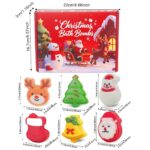 Christmas Bath Bombs for Kids, 6 Festive Shapes, Stocking Stuffer Gift Set | 6 L... - Image 5