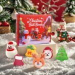 Christmas Bath Bombs for Kids, 6 Festive Shapes, Stocking Stuffer Gift Set | 6 L... - Image 7