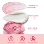 spa luxetique Gift Set For Women, Bath Sets for Women Gift, 8 Pcs Rose Spa Baske... - Image 5