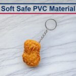 Imitation Chicken Nugget Keychain Funny Gifts Food Key Chain Random Stuff Realis... - Image 6