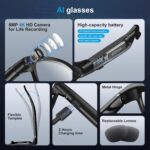 AI Smart Glasses with 8MP Camera, 4K Video, Photo Capture, Real-Time Translation... - Image 8
