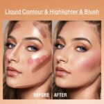 URQT Highly Pigmented Liquid Contour - Built-in Sponge Tip Sculpted Complexion W... - Image 6