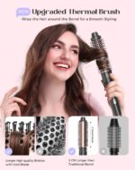 Lopeie 5 in 1 Curling Iron with Thermal Brush and 4 Interchangeable Ceramic Barr... - Image 7