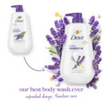 Dove 24hr Lotion Body Wash Relax Lavender Oil & Chamomile, 30.6 oz | Hydrating b... - Image 4
