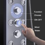 FUZ Contemporary Shower Panel Tower System Stainless Steel 6-Function Faucet LED... - Image 6