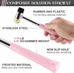 8oz Hammer, 2-Piece Small Claw Hammer & Rubber Mallet Hammer Mini Hammer Set(Pin... - Image 6