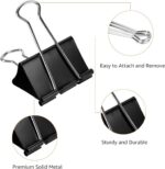Amazon Basics Sturdy Binder Clips, Office Supplies, Medium 1.25 inches, Document... - Image 6